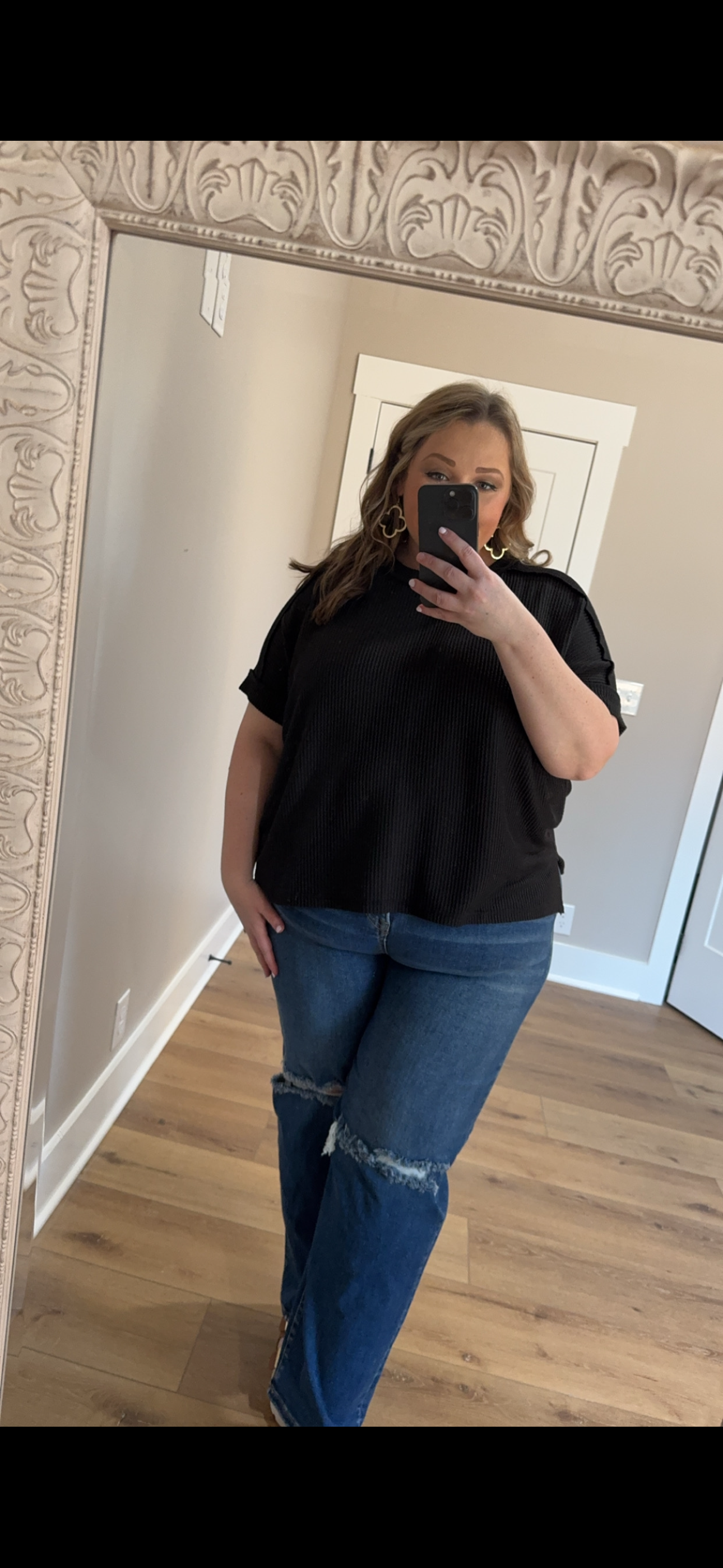 Short Sleeve Ribbed Top