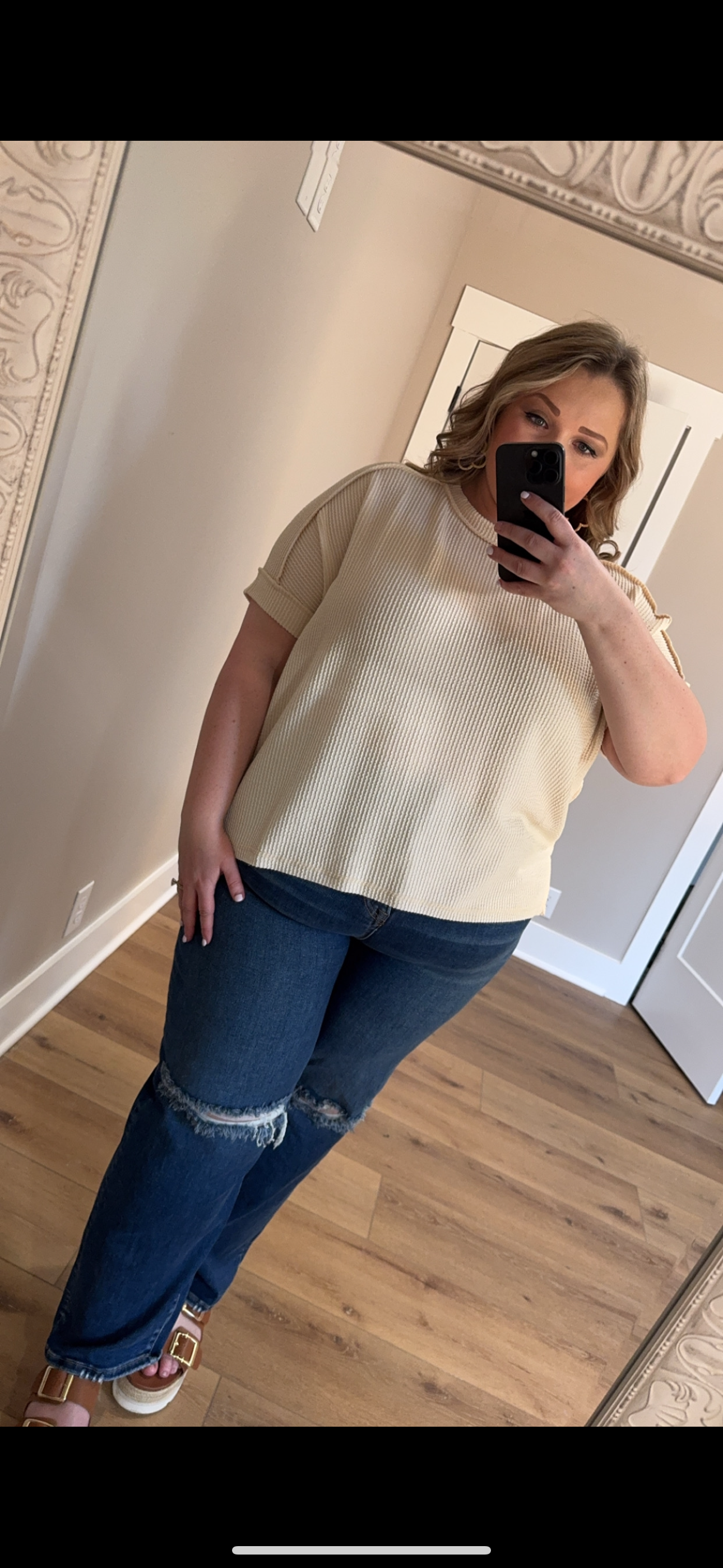Short Sleeve Ribbed Top