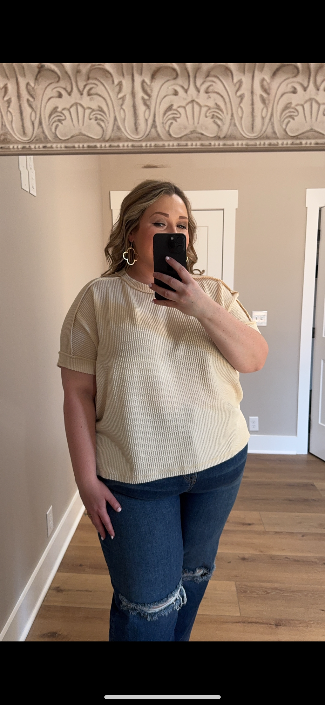 Short Sleeve Ribbed Top