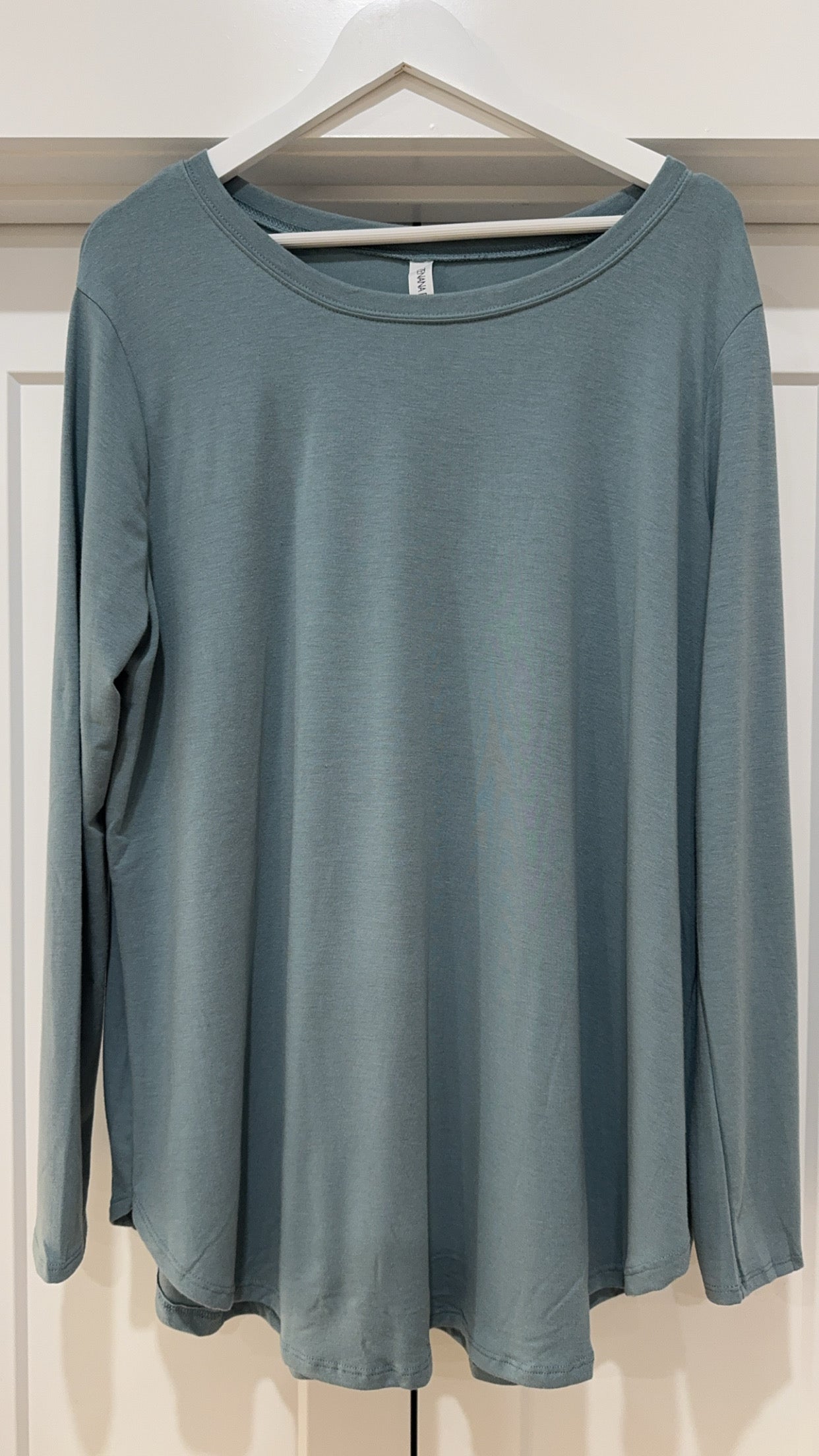 Blue Grey Long Sleeve Top